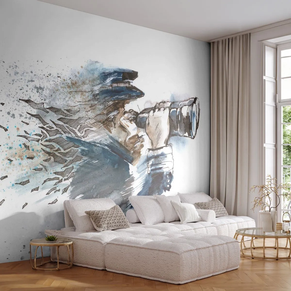 Fototapeta Standard Eco - Dziesięć w skali Beauforta! - Abstrakcja, Marynarz, Kapitan - 500x350 cm