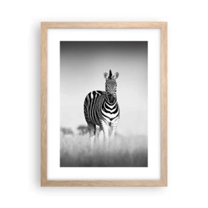 Plakat w ramie jasny dąb - A jednak świat jest czarno-biały - 30x40 cm