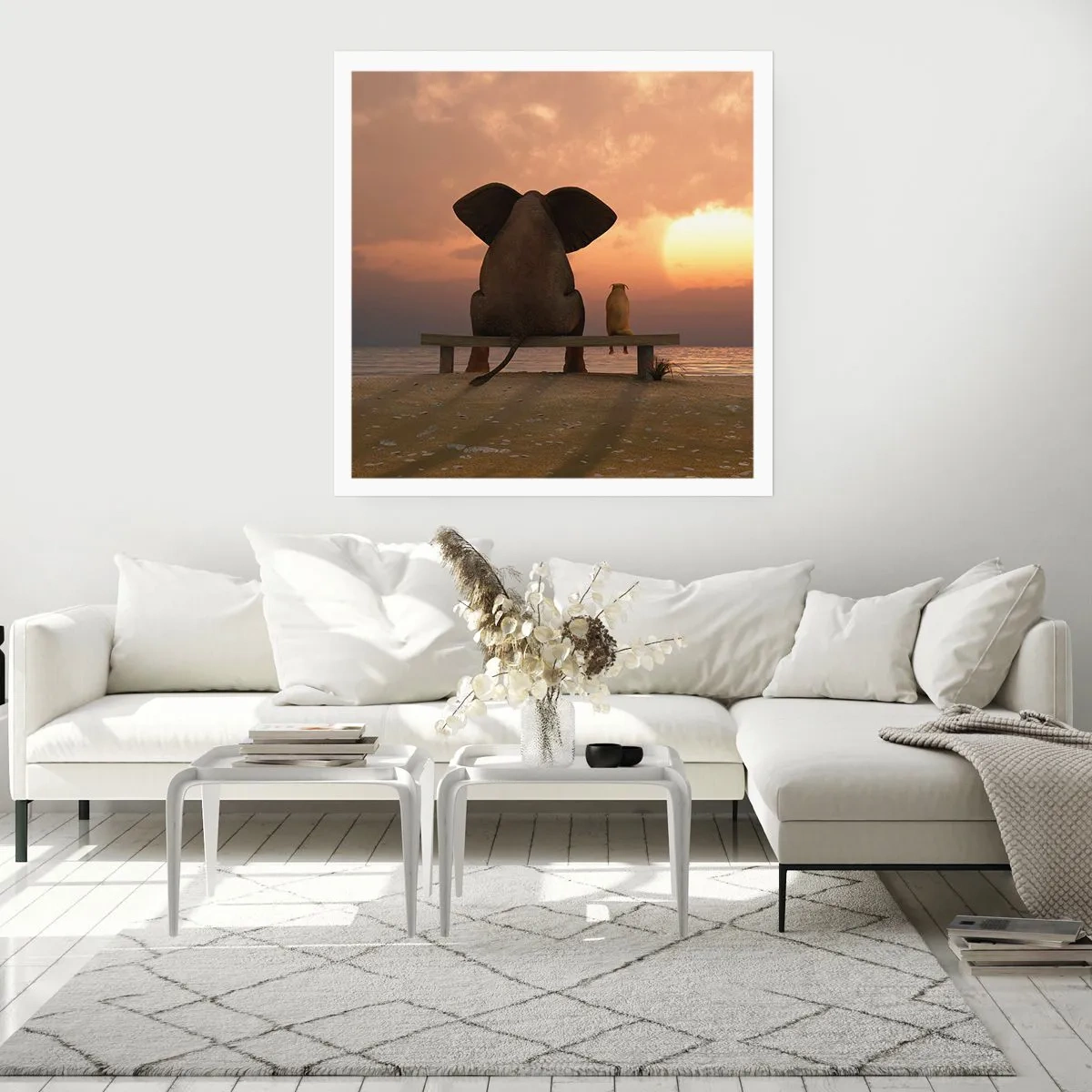 Plakat - Dobrze jest razem pomilczeć - 50x50 cm