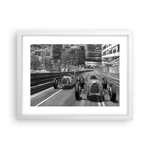 Plakat w białej ramie - Dawno temu w Monte Carlo - 40x30 cm