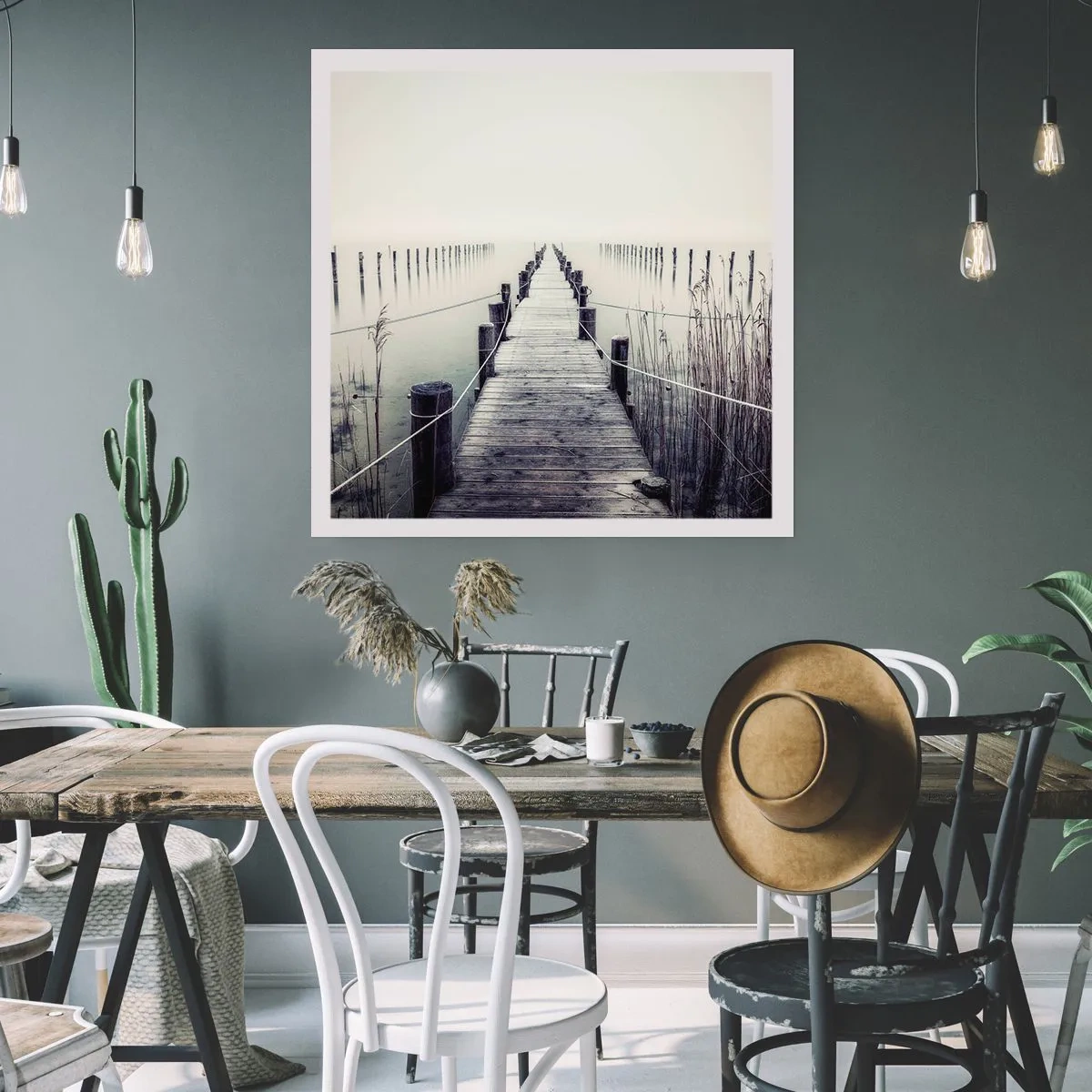 Plakat - Zanurz się w spokoju - 60x60 cm