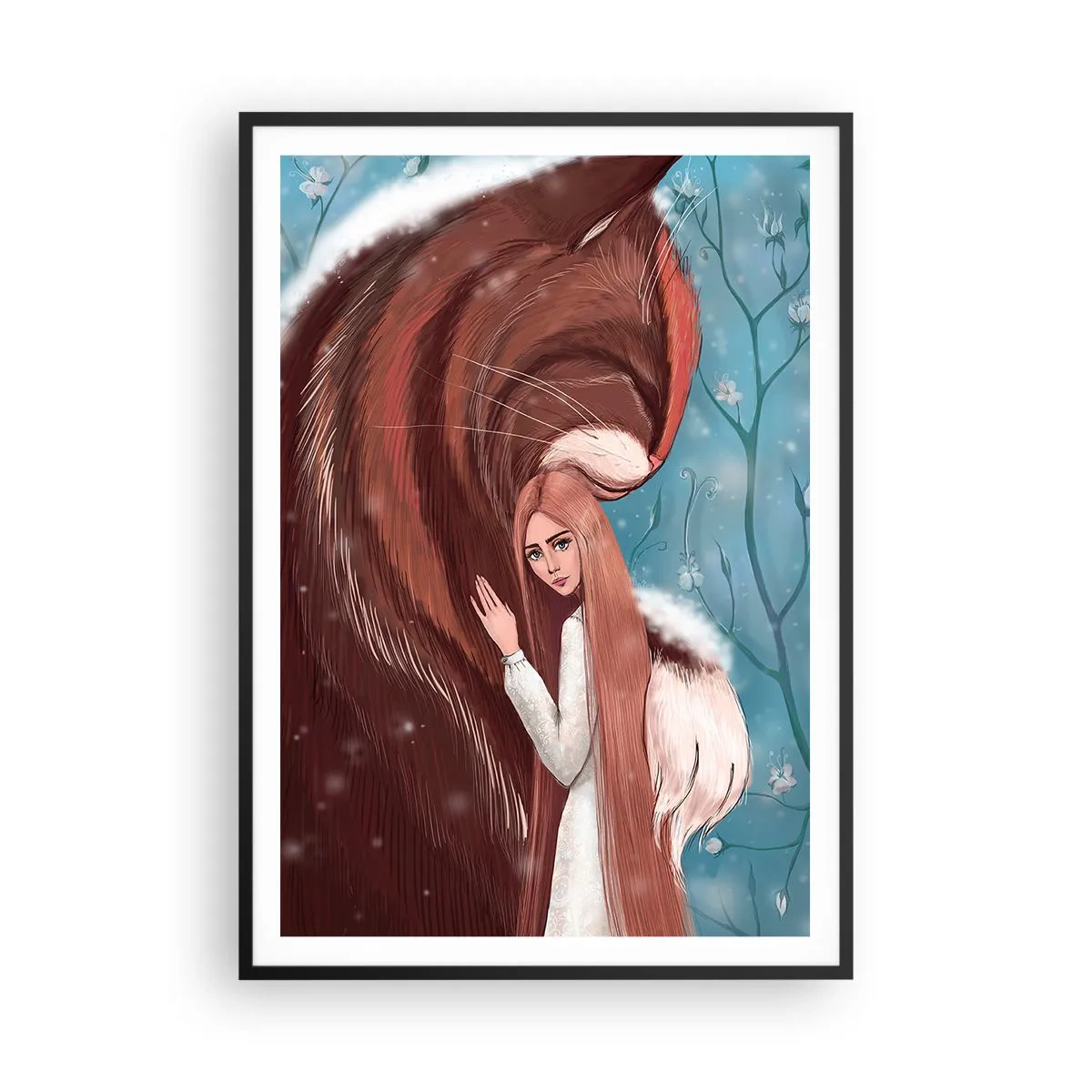 Plakat w czarnej ramie - Witaj w baśni - 70x100 cm