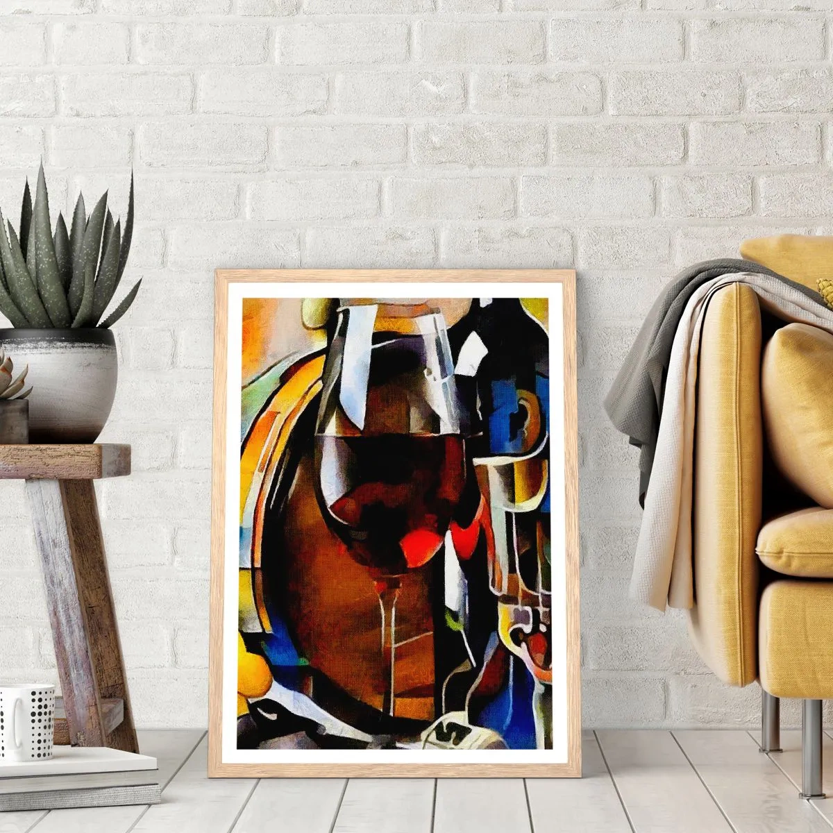 Plakat w ramie jasny dąb - I świat nabiera barw - 30x40 cm