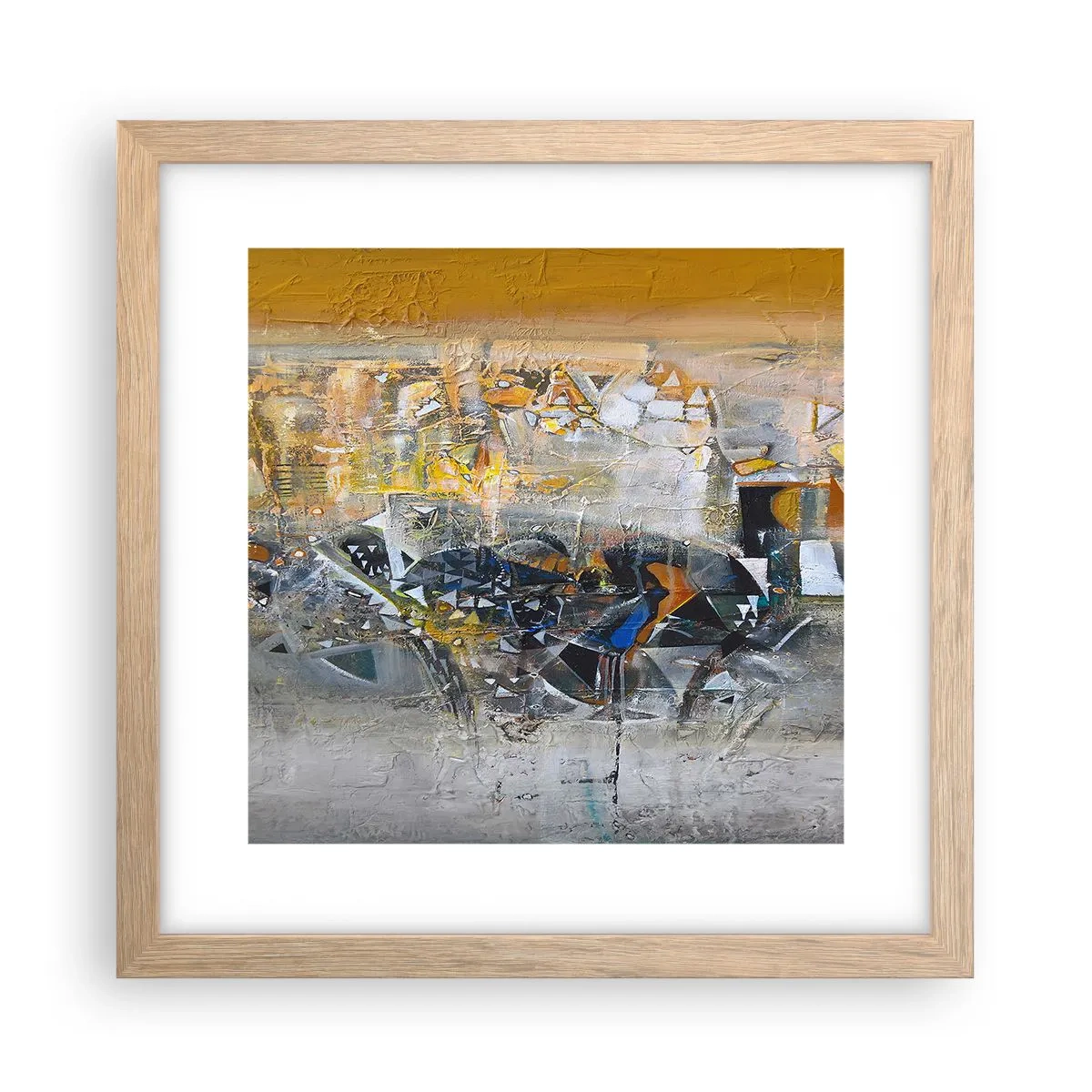 Plakat w ramie jasny dąb - Wszystko się poukłada - 30x30 cm