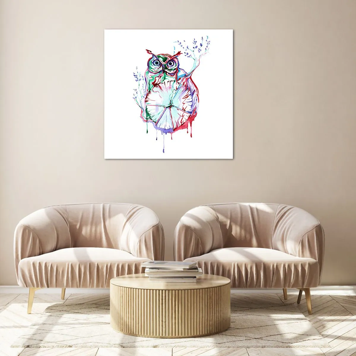 Obraz na szkle - Mądra z natury - 70x70 cm