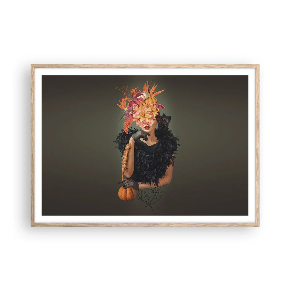 Plakat w ramie jasny dąb - Czar wiedźmy - 100x70 cm
