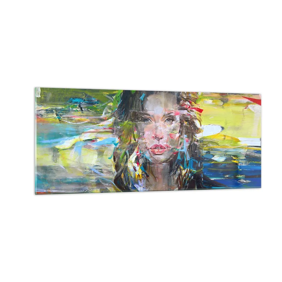 Obraz na szkle - Za powietrza zasłoną - 100x40 cm