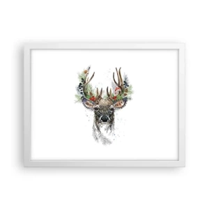 Plakat w białej ramie - W świątecznej szacie - 40x30 cm