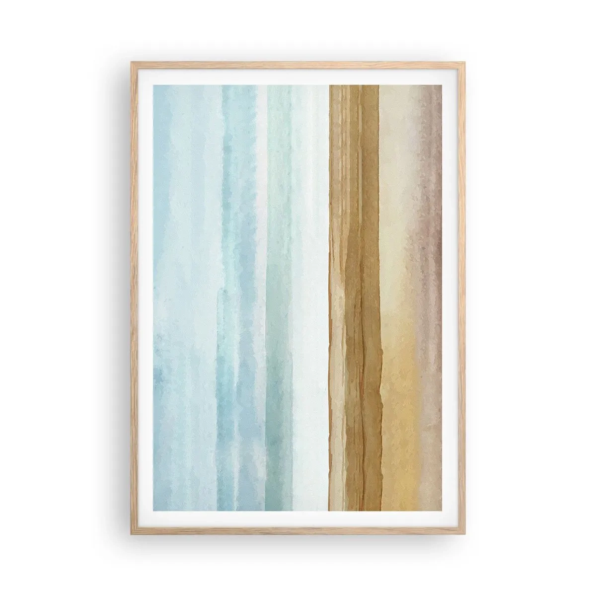 Plakat w ramie jasny dąb - Ukojenie - 70x100 cm