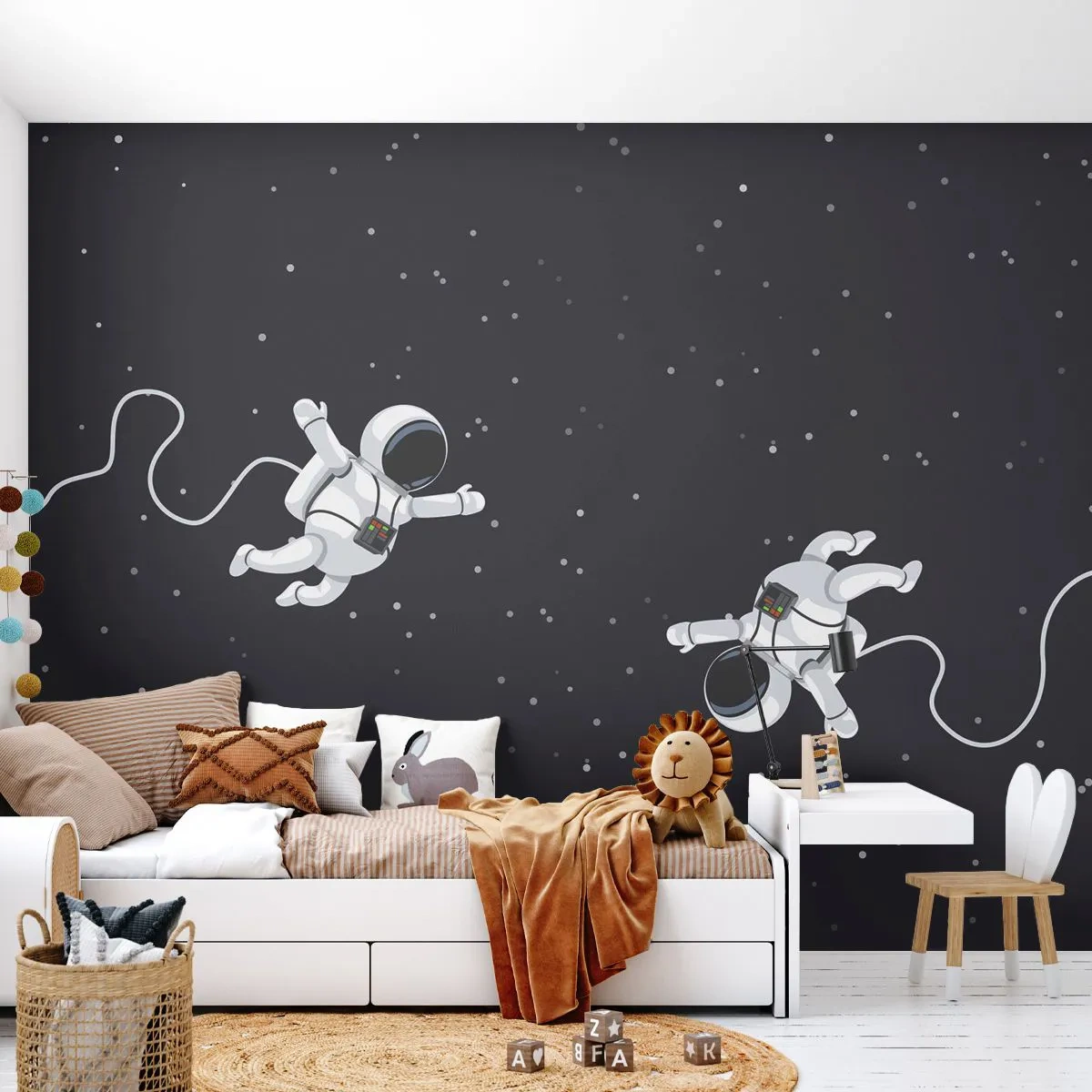Fototapeta Samoprzylepna Deluxe Sticker - Kosmiczny pląs - Abstrakcja, Astronauta, Kosmos - 250x175 cm