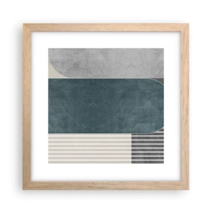 Plakat w ramie jasny dąb - Kompozycja na poziomie - 30x30 cm