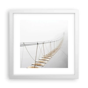 Plakat w białej ramie - Dokąd cię zaprowadzi? - 30x30 cm