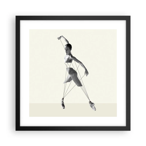 Plakat w czarnej ramie - W teatrze świata - 40x40 cm