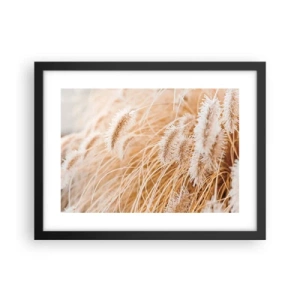 Plakat w czarnej ramie - Złoty szelest traw - 40x30 cm