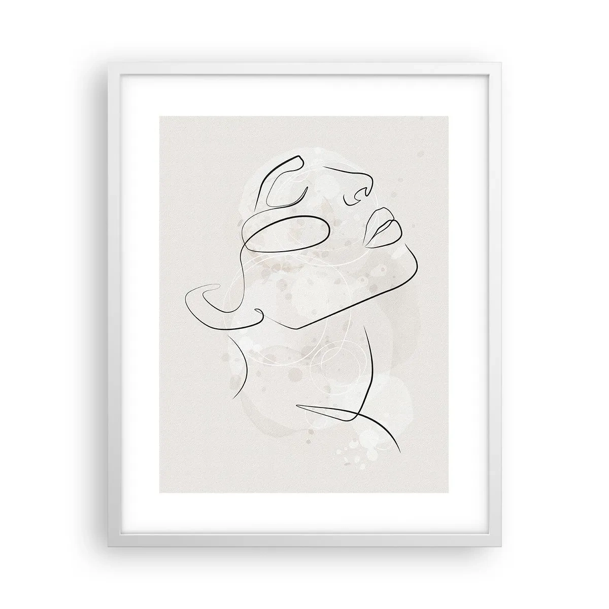Plakat w białej ramie - Zarys marzenia - 40x50 cm