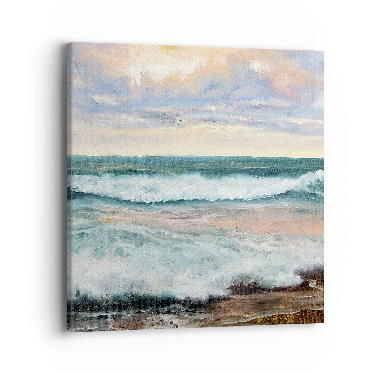 Obraz na płótnie - Tutaj wygładzisz duszę - 40x40 cm