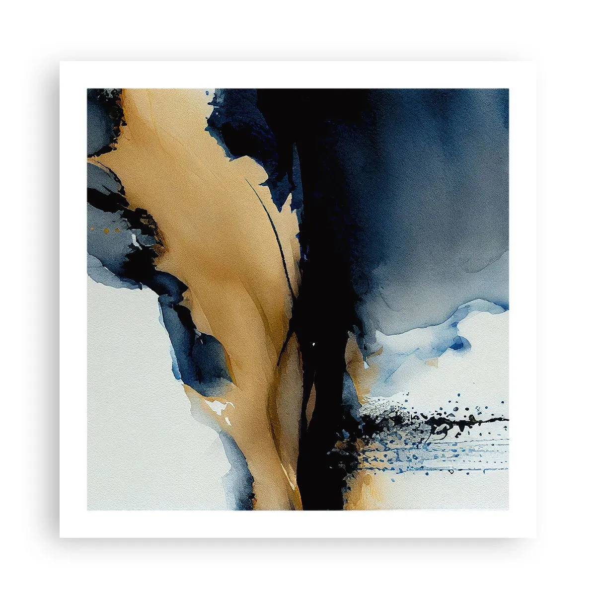 Plakat - Za zasłoną - 60x60 cm