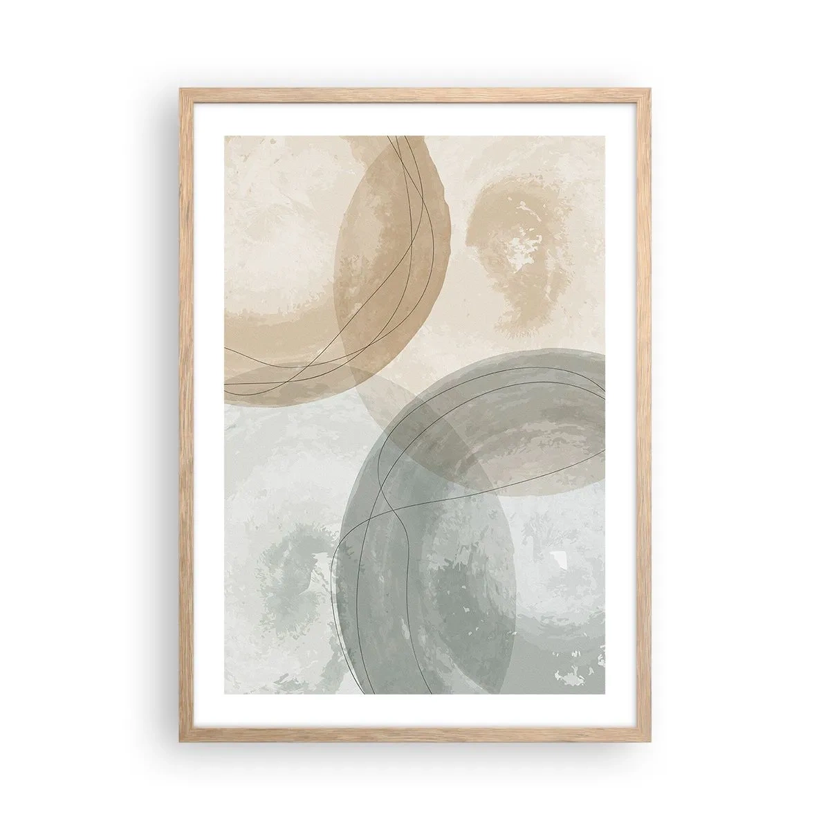 Plakat w ramie jasny dąb - Przenikanie światów - 50x70 cm