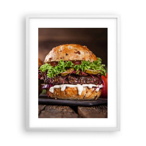 Plakat w białej ramie - American dream - 40x50 cm