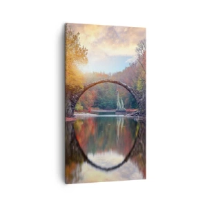 Obraz na płótnie - Po drugiej stronie lustra - 45x80 cm