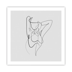 Plakat - Naprawdę, jaka jesteś... - 60x60 cm