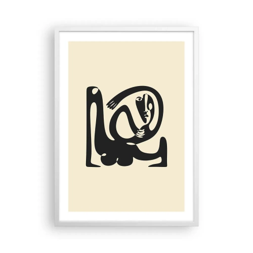 Plakat w białej ramie - Prawie Picasso - 50x70 cm