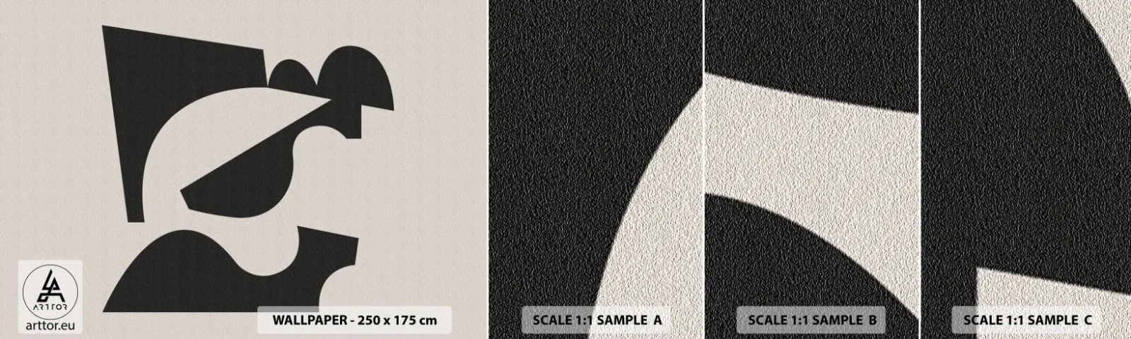 Fototapeta Próbka Samoprzylepna Deluxe Sticker - Do samodzielnego składania - Abstrakcja, Boho, Minimalizm - 100x30 cm