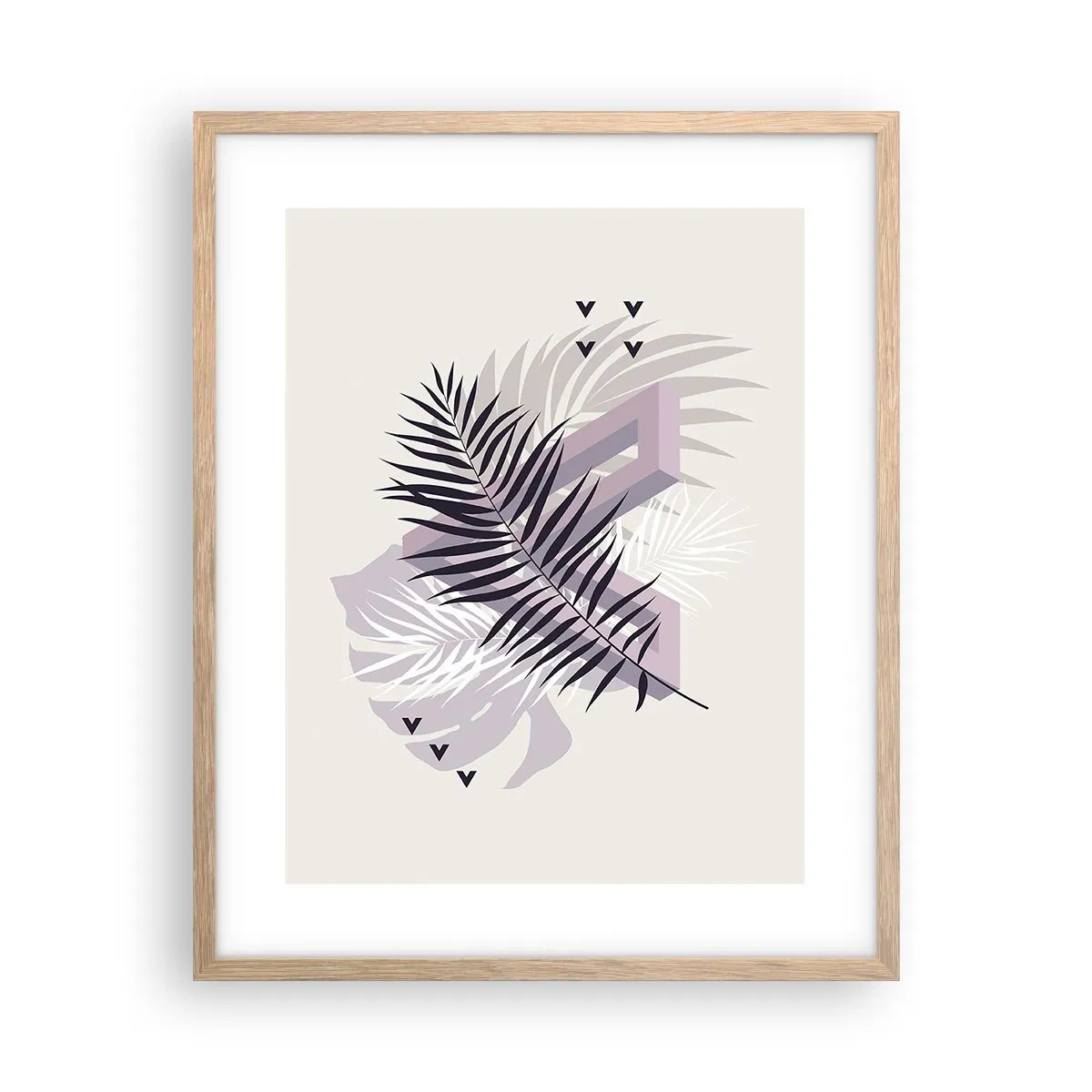 Plakat w ramie jasny dąb - Cień cienia - 40x50 cm