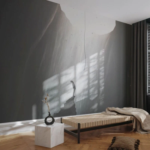 Fototapeta Premium Canvas - Zawsze jest jakieś wyjście - Jaskinia, Człowiek, Wspinaczka - 250x175 cm