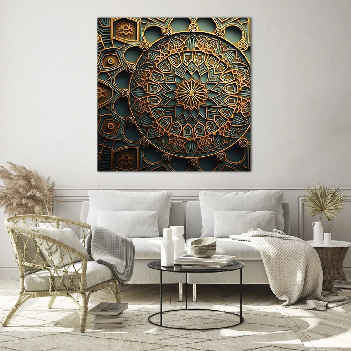 Obraz na szkle - W arabskim klimacie - 60x60 cm