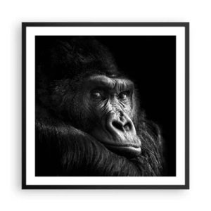 Plakat w czarnej ramie - I co się patrzysz? - 60x60 cm