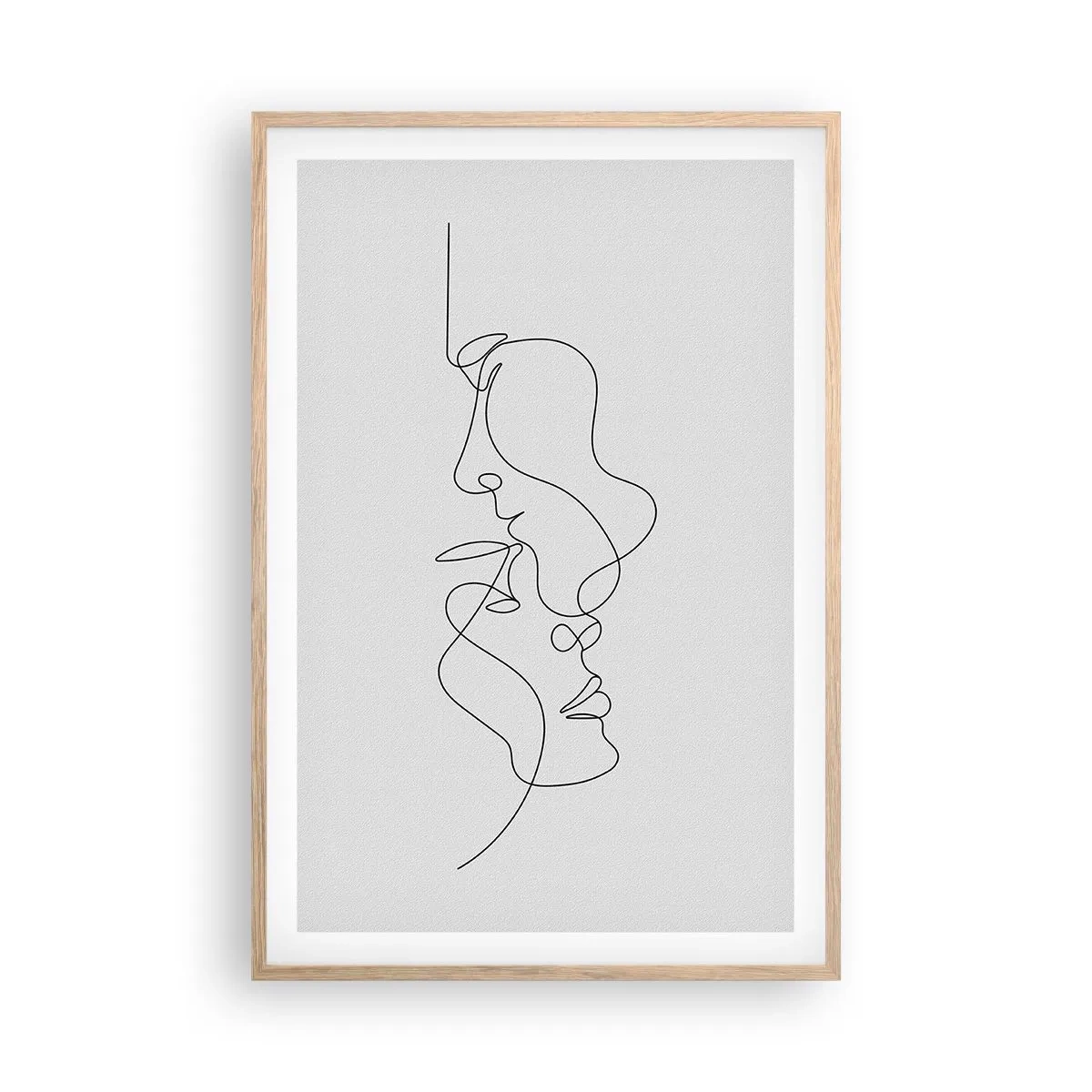 Plakat w ramie jasny dąb - Żar rzewnych żądz - 61x91 cm