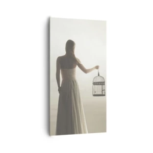 Obraz na płótnie - Bądź wolna - 65x120 cm