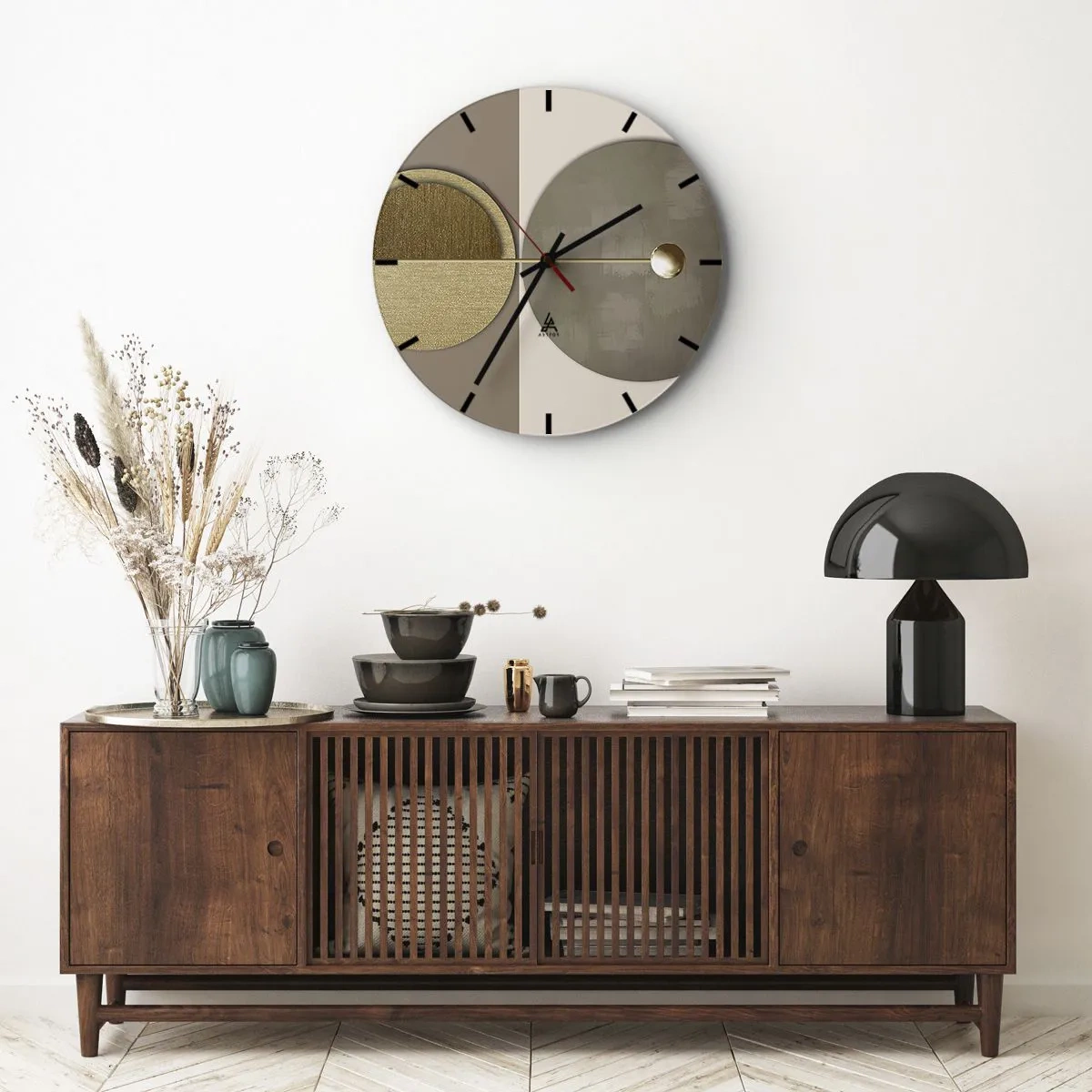 Zegar ścienny - Doskonała równowaga - 30x30 cm