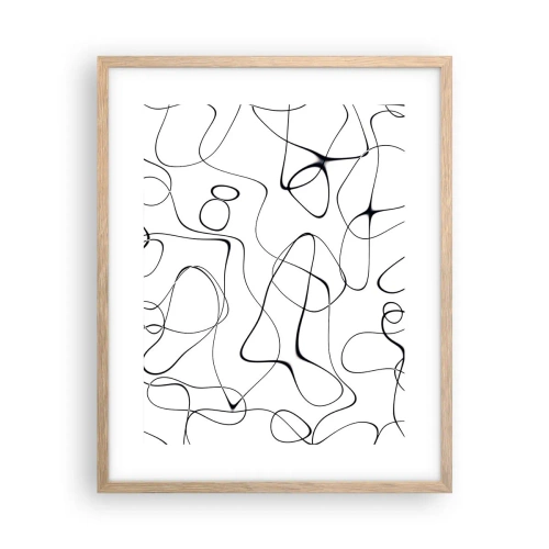 Plakat w ramie jasny dąb - Ścieżki życia, koleje losu - 40x50 cm