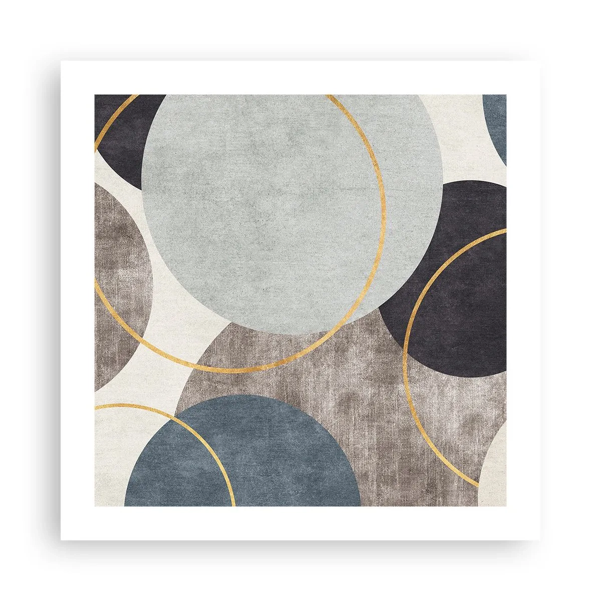 Plakat - Koło za kołem - 50x50 cm