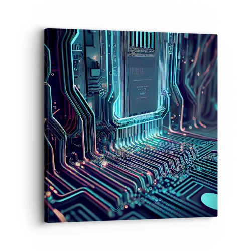 Obraz na płótnie - Tak sobie myślę… - 30x30 cm