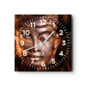 Zegar ścienny - Istnieje tylko tu i teraz - 30x30 cm