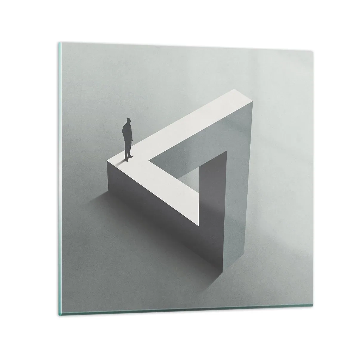 Obraz na szkle - A jednak możliwe - 60x60 cm