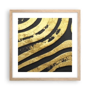 Plakat w ramie jasny dąb - Wszystko płynie - 40x40 cm