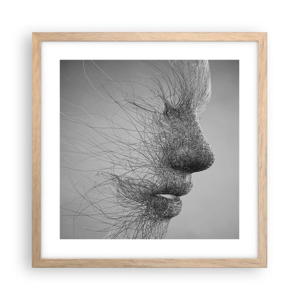 Plakat w ramie jasny dąb - Duch wiatru - 40x40 cm