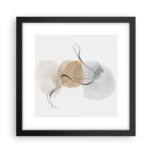 Plakat w czarnej ramie - Powietrzne paciorki - 30x30 cm