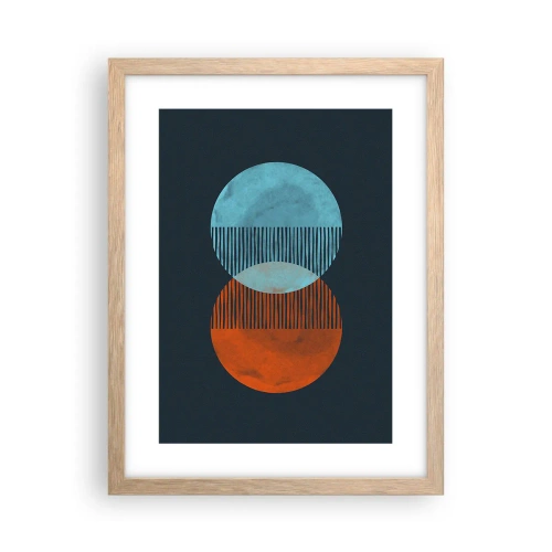 Plakat w ramie jasny dąb - Astronomiczna fantazja - 30x40 cm