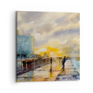 Obraz na płótnie - Życie na brzegu - 70x70 cm