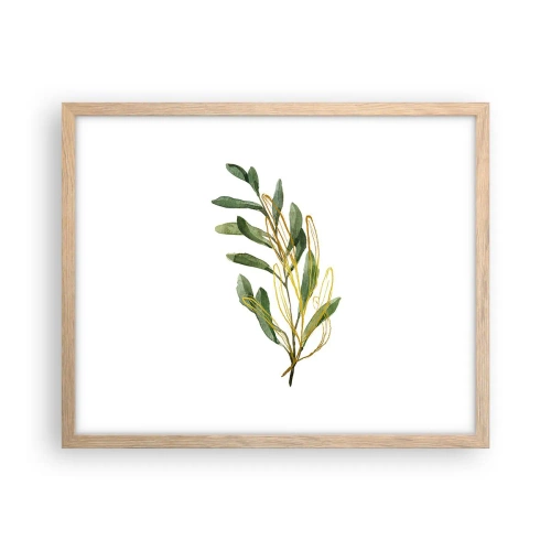 Plakat w ramie jasny dąb - Wszystko co dobre - 50x40 cm