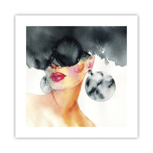 Plakat - Tajemnica elegancji - 40x40 cm