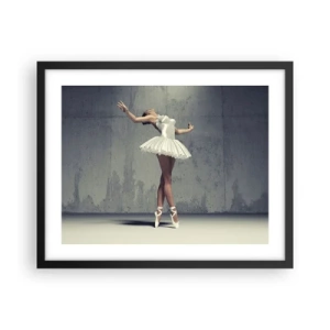 Plakat w czarnej ramie - Lekko jak ptak - 50x40 cm