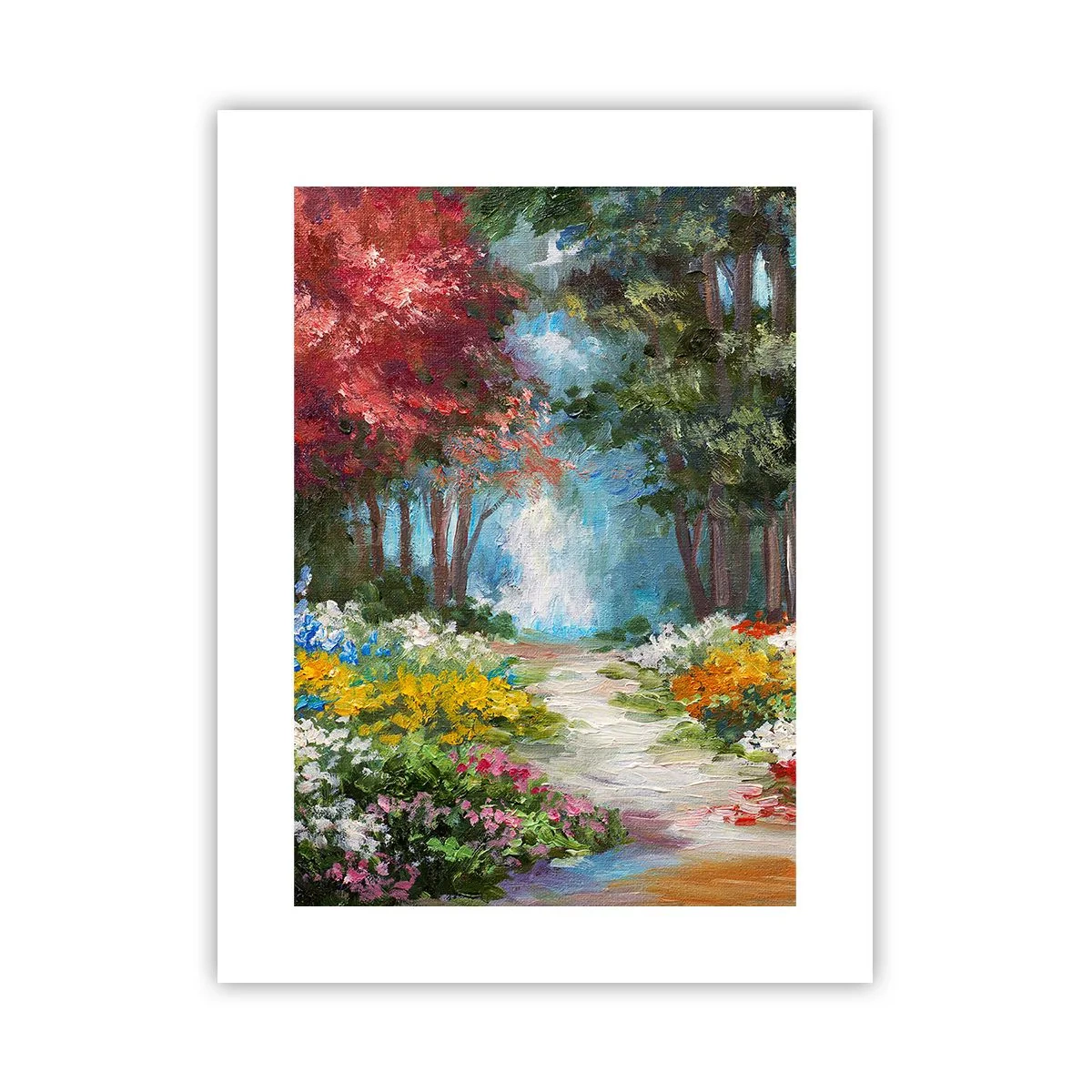 Plakat - Leśny ogród, kwietny las - 30x40 cm