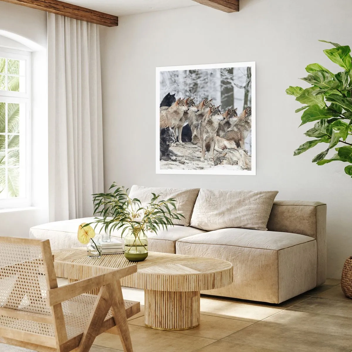 Plakat - Rodzina i przyjaciele - 60x60 cm