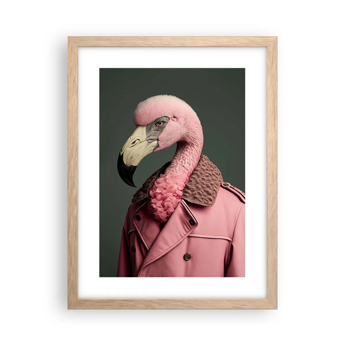Plakat w ramie jasny dąb - Prawdziwy elegant - 30x40 cm